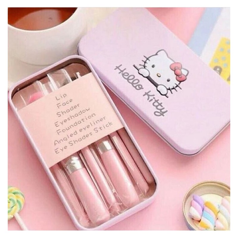 ست برس آرایشی هلو کیتی بسته 7 عددی