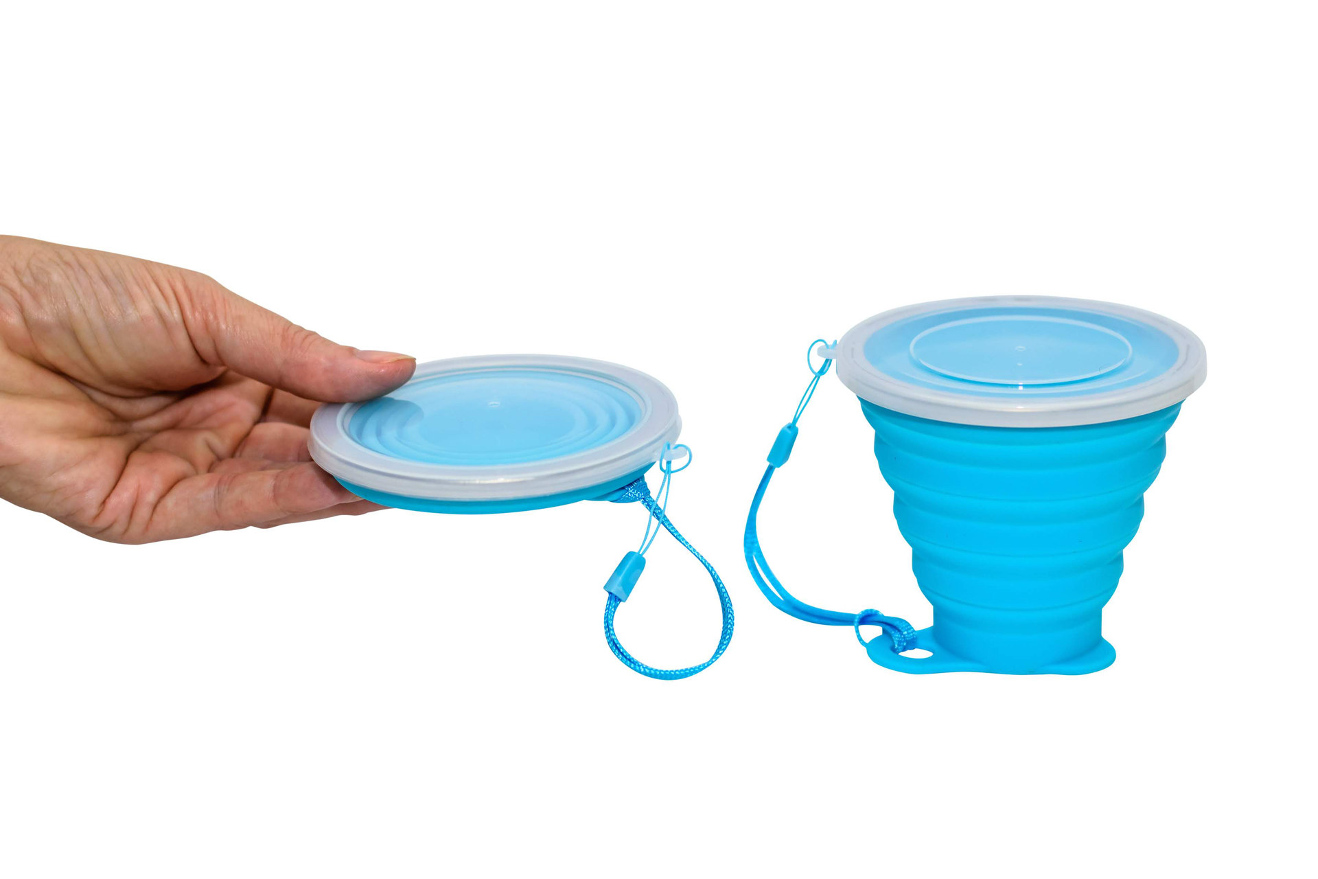 لیوان سفری تاشو مدل سیلیکونی